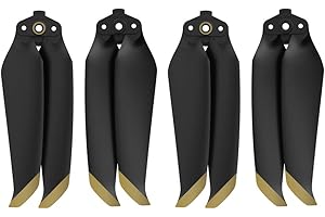MotuTech 7238F Foldable Propellers for DJI AIR 2S / Mavic AIR 2 Noise Reduction Quick Release CW CCW Props Propellers (Gold-2 Pairs)