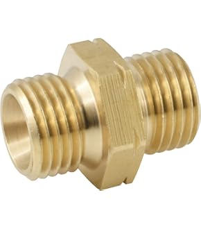 Messing Gasschlauch Verbinder 1/4 Zoll - Doppelnippel Mit Linksgewinde - 4er Set Für Gas & Flüssigkeiten