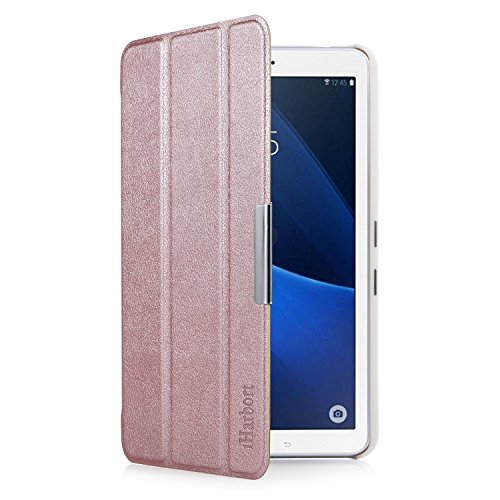 iHarbort® Samsung Galaxy Tab A 7.0 Hülle – Ultra Slim Leder Tasche Hülle Etui Schutzhülle Für Samsung Galaxy Tab A 7.0 Zoll T280 T285 Case Cover Holder,(Galaxy Tab A 7.0, Roségold) - 7