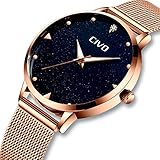 Damen Uhr Frauen Mädchen Rose Gold Wasserdichte Luxus Edelstahl Mesh Armbanduhr Klassisch Sport Designer Mode Leuchtende Analoge Uhren