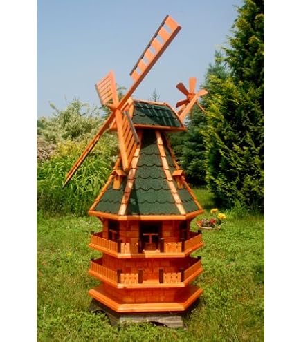 Deko Shop Hannusch Große Windmühlen 145 cm grün ab 144,90