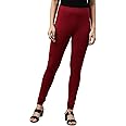 GO COLORS Women's Regular Fit Mid Rise Leggings