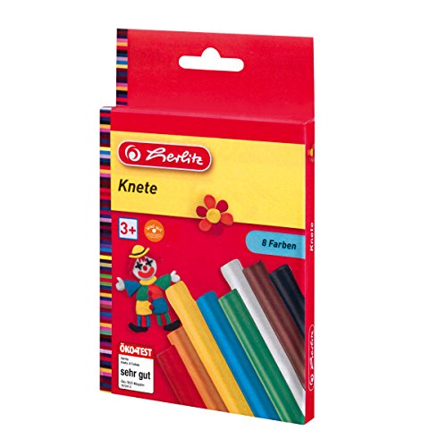 Herlitz 8 Stangen Knete, 8 Farben