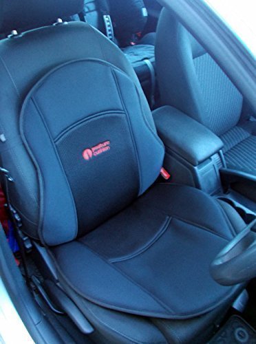 Posture Cushion - Seat Softener Comfort Cushion With Soft Foam Insert. Great For Modern Harder Car Seats. Prevents The Pain And Stiffness In Your Legs And Back When Sitting In The Car Home And Office. Available With Black Breathable Cover And Anti Slip Base. Great Quality And Value For Money.