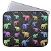 Produktbild 10-10.8 Inch Retro Flower Elephant Pattern Sakura Black Damask Patterns Neoprene Computer Sleeve for Women Sleeve Case Dell/ Hp/Lenovo/sony/Toshiba/ Ausa/Acer/Samsung/Haier Ultrabook Bag Cover