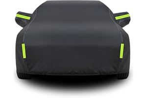 NURCIX Full Car Cover for Aston Martin Vantage V8 Cover,Outdoor All Weather Car Cove Rain Sun UV Protection With Door Zipper and Windproof Bands(Color:e)