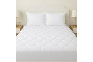 LOOMERIG Hypoallergenic Mattress Protector Double Bed (137x190cm) - Extra Deep Fitted Quilted Mattress Protector for Comfortable Sleep