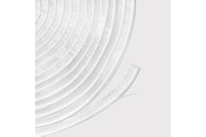 MARICATO Brush Seal Weather Strip 6 M(L) x 9 mm(W) x 5 mm(T), Draught Excluder for Doors, Door Draft Excluder Strip Self - Adhesive Draft Excluder Tape for Sliding Door Window and Wardrobe - White