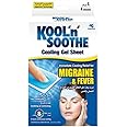 Kool n Soothe ' ' Cooli g Gel Sheet for Migrai e & Fever - 4 Sheets