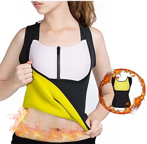 Slimming Body Shaper for Women Belly Fat Burner Hot Sweat Sauna Vest Tank Top Weight Loss Shapewear No Zipper Black by Balabalam