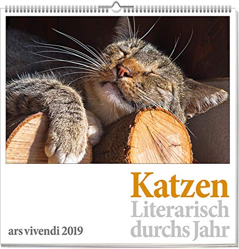 Wandkalender: Katzen - Literarisch durchs Jahr 2019. Vierfarbig, Format 50 x 50 cm