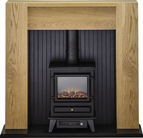 Heating | Adam Hudson Electric Stove In Black With Straight Stove Pipe P 57b1b91d 1936 4361 A33e C322094d9623