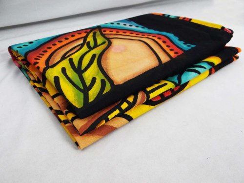 Ethnic Sun Tapestry Hippy Table Cloth Yellow Wall Hanging Decorative Indian Art Bed Sheet 85 X 55 Inches by Indianbeautifulart - 2