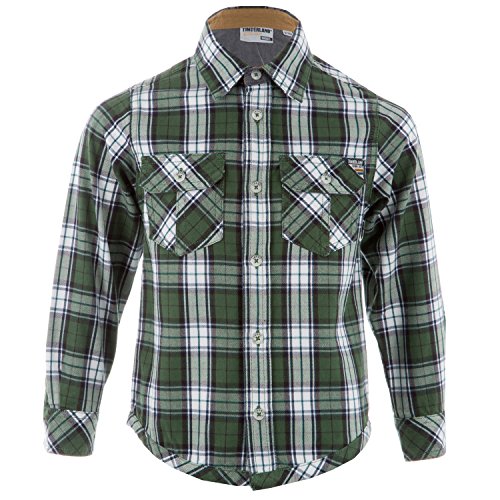 Boys Timberland Junior Boys Long Sleeve Shirt in Green - 7-8