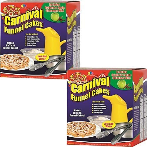 (Set of 2) DIY Carnival Deluxe Funnel Cakes Fun &amp; Easy Kit - Classic Treats by Fun Pack Foods