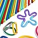 Produktbild Peradix Weiche Flexibel Verdrehbare Bunte Stöcke DIY Steck-Spielzeug für Phantasie Gehirn Bildung mit Aufbewahrungsbeutel (109 PCS, #1)