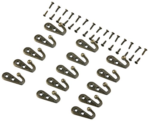 TILY 15 Vintage Bronze Wand montiert einzigen Haken Kleiderbügel für ein Rustikales Gefühl - 2