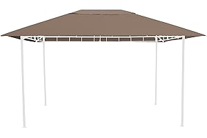 GRASEKAMP Qualität seit 1972 Techo de Repuesto de 3 x 4 m, Color Gris Topo para jardín Antiguo