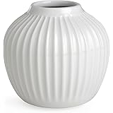 Vaso Kähler H13 cm Hammershøi Design danese per fiori fatto a mano, bianco