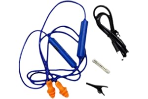 Huudngeje Tapones para los Oídos Auriculares Bluetooth para el Trabajo, Supresión de Ruido, Protección Auditiva, Sitios de Construcción, Lugares Ruidosos Azul