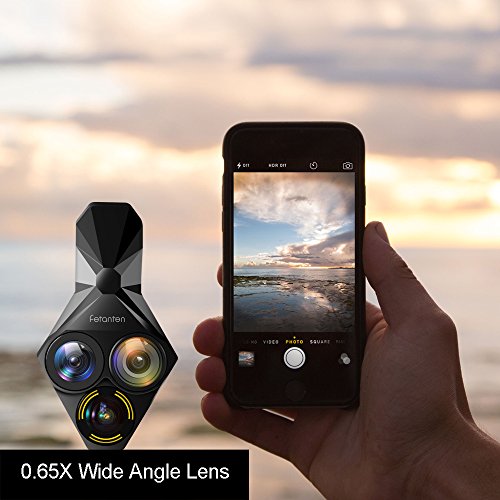 Fisheye-Lens-Fetanten-3-in-1-Clip-On-Mobile-Phone-Camera-Lens-kit-160x-035-Fisheye-Lens-110x065-Wide-Angle-Lens-20X-Macro-Lens-for-iPhone-Huawei-iPad-and-Most-Android-Smartphone