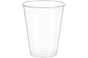 ZENIC | Återanvändbara klara plastmuggar | Förpackning om 50 stycken