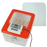 Spannung: 230V/50Hz, Leistung: 60W, Kapazität: 12 Eier, Maße (L/B/H): 34 x 27 x 20 cm, Gewicht: ca. 1,5 kg - Lieferumfang: BM-12 Brüter, Bodenmatte, Zerstäuber, Spritzflasche, Schierlampe (Batterien nicht enthalten)