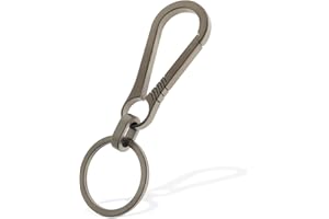 Ouligay Tytanowy karabińczyk, brelok do kluczy, szybkie odpinanie, mały karabińczyk na klucze dla mężczyzn i kobiet