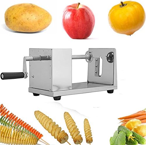 Euroeshop Stainless Steel Spiral Potato Slicer Potato Chips Twister Fruits Vegetable Cutter Peeler