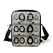Produktbild 90s,Picture of Six Audio Cassettes for Recorder Retro Style Vintage Old Time Popular Technology,Black Print Kids Crossbody Messenger Bag Purse