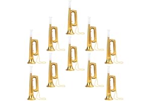 Totority 10 Piezas Trompeta De Concierto Juguete Trompeta De Bocina Modelos De Trompeta De Plástico Stuffers Hacedor De Ruido Viento Vuvuzela Silbato Ventilador Estudiante Abdos