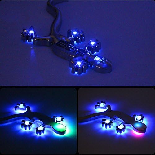 Cdycam High Bright 8 LED Gecko Car Auto Motorcycle Stickers Solar Power Vibration Flash Strobe Decoration Warning Light Lamp Waterproof