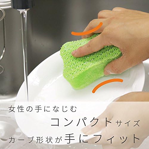 LISENGDJ Kitchen Dishwashing Sponge Cleaning Double Layer Cleaning Sponge Aluminum Silk Decontamination Sponge Rubbing 100