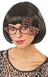 Toll zum Rockabilly Kostüm. Andrea-Moden Cat Eye Brille mit Strass und Schleife - Rot - Toll zum 50er 60er Jahre Rockabilly Kostüm