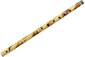 TARINI GALLERY Traditional Wooden Bamboo Flute Basuri Indian Handmade Musical Instrument (Single)