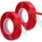 iPechStore 2 ADET &Ccedil;ift Taraflı Bant Silikon, Yapışkanlı Şeffaf Bant, G&uuml;&ccedil;l&uuml; Tutuş, &Ccedil;ift taraflı s&uuml;per g&uuml;&ccedil;l&uuml; akrilik montaj ban