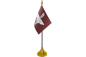 Flagtex Parachute Regiment Small Table Flag With Gold Base