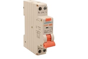 A2ZWORLD Interruttore Differenziale Magnetotermico 1 Modulo Tipo A, 16A C16, RCBO Slim 1P+N 6kA 30mA 220V, Curva C, Serie PL8HT Professionale