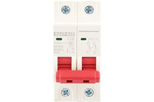 Jadeshay Disyuntor DC, Protector Sobretensiones 2P DC 500V 16A MCB Protección Fotovoltaica Interruptor de Aire Disyuntor de Seguridad, DZ47-63Z-2P