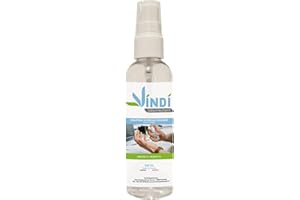 Vindi Désinfectant solution hydroalcoolique - Flacon spray de 100ml - Fabrication Française - 76% d'alcool - Désinfectant des mains et des surfaces - Virucide