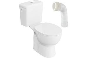 LAVITA CETO-ECO - Set completo per WC a pavimento, in ceramica, con connettore WC