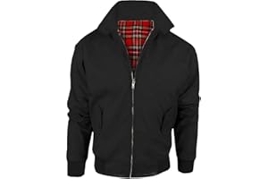 LE11-Harrington Jacket Men's Classic Retro scooter 1970's vintage bomber mod coat top