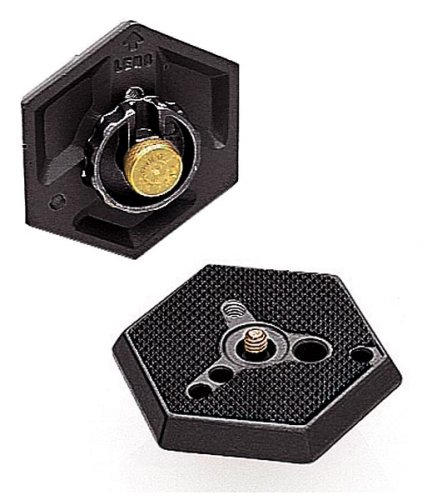 Manfrotto 030-14 - Zapata de Cambio rápido con Rosca 1/4