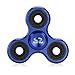 Produktbild Spinner Fidget Spielzeug für die Hand / Finger als Ablenkung aus Teilcarbon mit Drei / Trio Kugellager Perfekt für ADS, ADHS, Angstzustände und Autismus Erwachsene Kinder (Blaue Aluminiumlegierung)