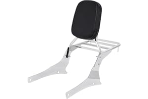 ‎H-YEEU H-YEEU Motorrad Sissy Bar Rückenlehne Gepäckträger Kissen fit für Suzuki Boulevard C50 2005-2011