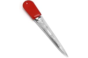 LukLoy Wicker Weaving Tool Prying Tool Stainless Steel Wicker Repair Tool with Non-Slip Silicone Handle Cover for Knit and Repair and Table Chair Basket Repair