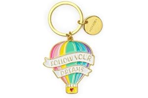 LEGAMI Portachiavi unisex in metallo smaltato, portachiavi What a Keyring!, L 7 cm, zinco, tema scooter, anello a spirale, finitura lucida, colori brillanti, charm per abbellire la borsa