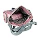 Yodo Roomy Baby Changing Bag for Moms - Plus Wipe Dispenser Case, Stroller Straps and Insulated Feeding Bottle Holder - Carry by Grab Handle or Adjustable Shoulder Strap, Pink
