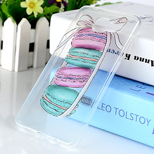 YOKIRIN A3 (2016) Hülle Samsung Galaxy A3 (2016 Version) Case Cover 3X Ultra Dünn Slim Fit Durchsichtig Transparent TPU Silikon Handytasche Handyhülle Painted Silikonhülle Etui Protective Backcover Schale Handycase Muster:Ananas + Pinguin +Macarons - 7