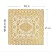 Produktbild qweasdzx 6 Stücke Heißprägen PVC Wasserdicht Hitzebeständige Pad Tischset Western Food Coaster Pad Schüssel Pad Couchtisch Pad
